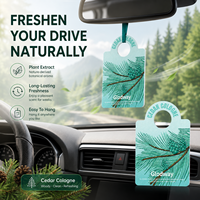 Carte parfumée désodorisante longue durée pour pare-soleil de console de véhicule, personnalisable, tendance, avec une agréable senteur florale