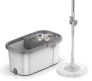 Stainless Steel Handle Self-Wringing Tile Wet Dry Use 360 <b>Microfiber</b> Magic <b>Mop</b> Floor <b>Mops</b> With Cleaning Bucket Custom Logo - Product Image 2