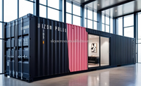 Maison Modulaire de Luxe en Conteneur Préfabriqué 20 pieds, Conception Extensible et Respirante pour Hôtels et Utilisation Extérieure