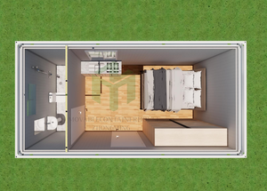 Edificio de Oficinas Modular Prefabricado de 10 pies a Bajo <span class=keywords><strong>Precio</strong></span>, Casa Contenedor Prefabricada de Paquete Plano, Diseño Moderno y Transpirable - Product Image 3