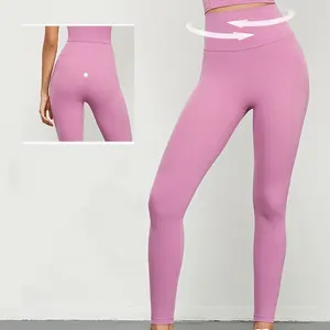 Celana legging wanita, pakaian Gym wanita, Legging olahraga Fitnss kontrol perut grosir, celana Yoga seksi Fitness