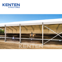 Grandes tentes événementielles pour manèges équestres, abris extérieurs pour l'équitation, bâtiments agricoles, abris pour animaux, tentes pour foires zoologiques et bétail