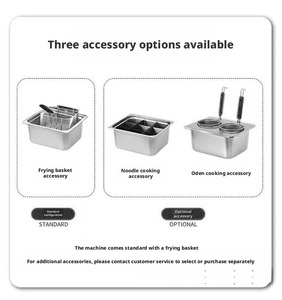 Countertop Single Tank Electric Deep Fat <b>Fryer</b> Adjustable Temperature For Frying Chicken French Fries Snacks - Product Image 3