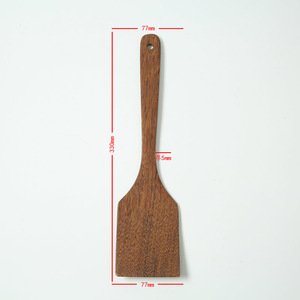 Wood Spatula <b>Set</b> 5 Pieces Unpainted Non Stick Kitchen Utensil Oven Safe <b>Hand</b> <b>Wash</b> Only - Product Image 3