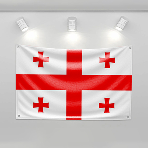 Флаг Грузии на заказ для декора спальни, баннеры на стену, гобелен для комнаты, 3x5 футов, забавные уличные флаги - Product Image 4