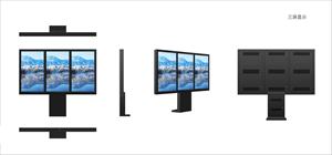 Ldz siêu mỏng quảng cáo ngoài trời kiosk 3 màn hình lái xe thông qua kiosk ngoài trời <span class=keywords><strong>Menu</strong></span> hiển thị IP66 ngoài trời kỹ thuật số signages - Product Image 3