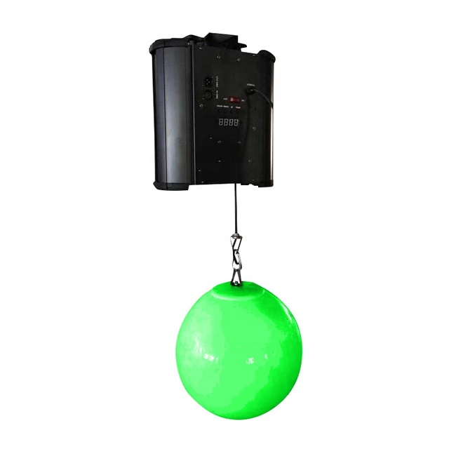 DMX512 Controlled White Color Changing LED Pendant Light Aluminum Body Kinetic Lifting Ball With Motorized Feature
