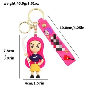 Novedad Llaveros Adorables de Grupo de Chicas de Anime con Impresión 3D UV Llaveros de Goma Duraderos y Ecológicos - Product Image 6