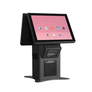 Factory 18.5" Dual Touch Screen 21.5 Inch Self Service Order Kiosk Desktop Payment Kiosk - Product Image 1