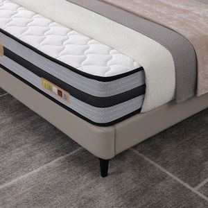 Cama Inteligente de Cuero Genuino con Almacenamiento Debajo de la Cama, Diseño Moderno que Ahorra Espacio, Tamaño <span class=keywords><strong>Queen</strong></span> para Dormitorios Familiares y Hoteles de Lujo - Product Image 2