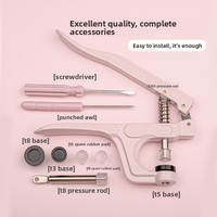Kit d'outils d'installation pour boutons-pression à quatre griffes T3 T5 T8 – Pince manuelle à pression pour accessoires de boutons multi-usages et polyvalents DIY