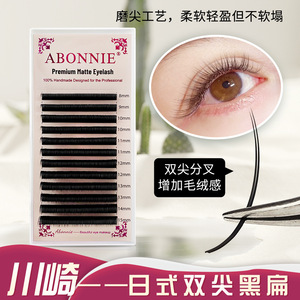 ขนตาปลอม Abonnie Premium Matte แบบด้าน ขนาด 8-15 มม. ธรรมชาติ นุ่ม ทำด้วยมือ สำหรับมืออาชีพ - Product Image 2