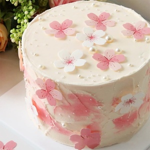Commestibile rosa Sakura a forma di fiore Wafer di carta fiori di ciliegio decorazioni torta di compleanno carta di riso <span class=keywords><strong>per</strong></span> decorazioni di nozze forniture <span class=keywords><strong>per</strong></span> feste - Product Image 6