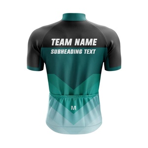 Custom Men's Summer Printed Cycling Jersey Sets Quick Dry Breathable Short Sleeve Bike Jersey Uniform - Product Image 6