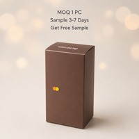 Matte Dunkelbraune Starre Geschenkbox mit Individueller Bedruckung für Haarpflege und Beauty, Tuck-End Faltkarton, Umweltfreundliche Luxusverpackung