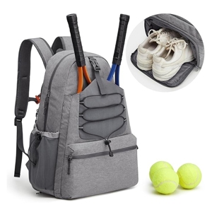 Mochila Deportiva Unisex Personalizada de Fábrica para Tenis y Pickleball, Poliéster Resistente con Compartimento para Zapatos - Product Image 1