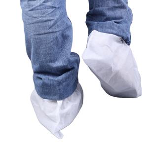 Couvre-chaussures antidérapants en polypropylène PP jetables, couvre-chaussures d'intérieur blanc bleu Non tissé - Product Image 5