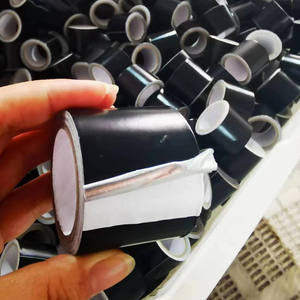 Petit ruban d'aluminium <span class=keywords><strong>à</strong></span> noyau en papier avec adhésif simple face en acrylique thermofusible pour <span class=keywords><strong>film</strong></span> de masquage de tuyau de <span class=keywords><strong>gaz</strong></span> sur un côté - Product Image 5