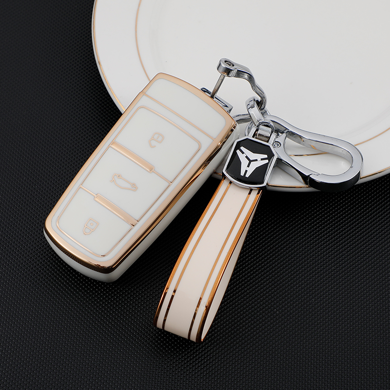 White + Keychain