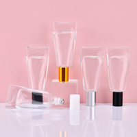 Flacon roll-on vide en verre transparent de 10 ml (1/3 oz) avec bille métallique pour huiles essentielles, parfums, déodorants, fragrances et emballages cosmétiques