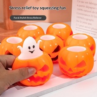 Jouet anti-stress et de décompression à presser, thèmes Halloween (Crâne, Chauve-souris, Citrouille), pour toutes les générations, unisexe, tête d'horreur pour farces, fabriqué en Chine