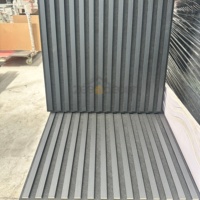 Panneaux acoustiques modernes en bois de noyer pour l'absorption du son, panneaux insonorisants, vente en gros, panneaux muraux intérieurs en bois à lattes