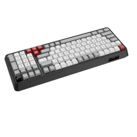 Tri Mode Mechanical Gaming Keyboard Wireless 2.4G Wired RGB Hot Swappable Keyboard with Number Pad