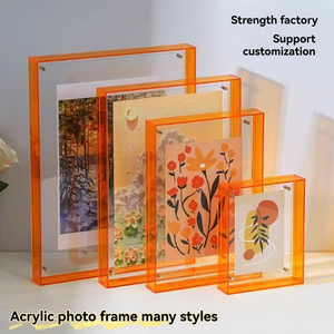 Oem/ODM phong cách tùy chỉnh đầy màu sắc miễn phí đứng <span class=keywords><strong>Acrylic</strong></span> khung ảnh nổi treo tường <span class=keywords><strong>Acrylic</strong></span> khung hình - Product Image 2