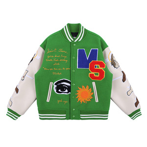 Bán Buôn Tùy Chỉnh Bông Nút up Mens Áo Khoác Cho Mùa Đông Mens Cộng Với Kích Thước Tùy Chỉnh Bóng Chày Varsity Áo Khoác Nam - Product Image 6