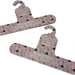 Cintre d'emballage pour vêtements en papier recyclé rose imprimé sur mesure pour chien, <span class=keywords><strong>chat</strong></span>, animal <span class=keywords><strong>de</strong></span> compagnie - Product Image 1