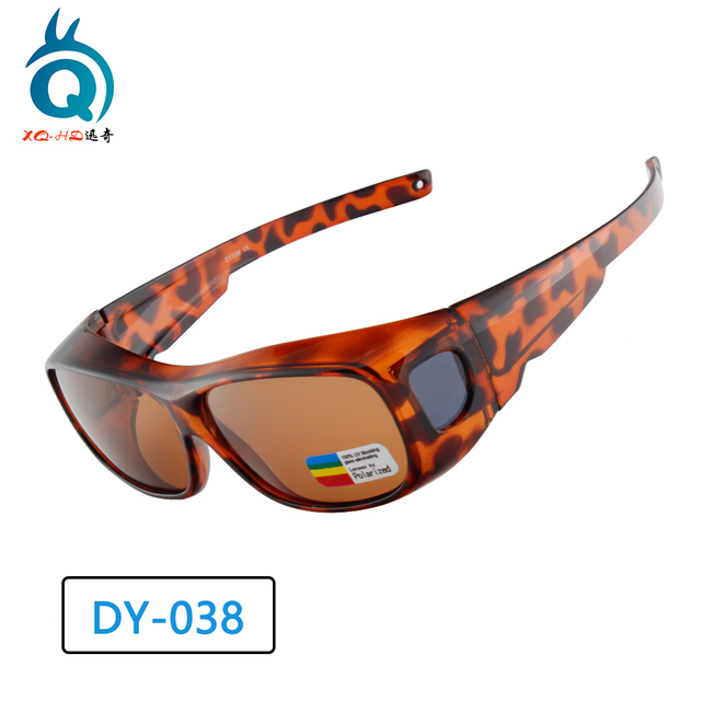 Men Black Trendy Wraparound Sun Glasses Anti Explosion Polarized Fit Over Sunglasses