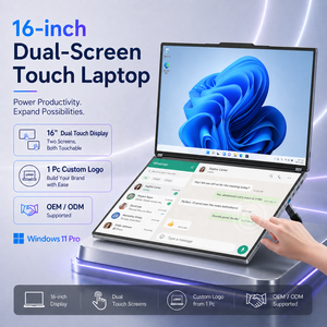 Nuevo Ordenador Portátil Profesional de 16 Pulgadas con Pantalla Táctil Doble, Intel <span class=keywords><strong>Core</strong></span> <span class=keywords><strong>I5</strong></span> 12450H de 12.ª Generación, Windows para Negocios - Product Image 1