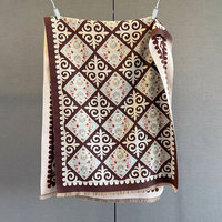Écharpe Femme Automne/Hiver 2025 Chaude Style Ethnique Nouvelle Art Élégante Luxe Léger Rétro Motif Carreaux Tendance Couleur
