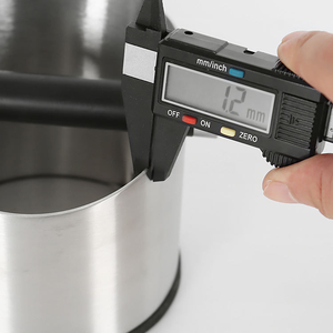 Scatola per la raccolta della schiuma del caffè in acciaio inossidabile con logo laser gratuito e base rigida - Product Image 4