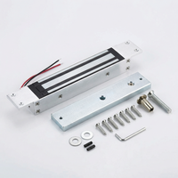 Kunci Magnetik Anti Maling Model OM-280 280kg 600Lbs Pintu Tunggal Pemasangan Permukaan Paduan Aluminium DC12V Anti Karat Tahan Lama Fail Safe