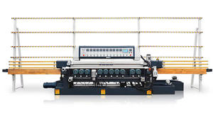 Biseladora de vidrio PLC completamente automática de alta calidad, línea recta, borde CE, precio de fábrica rápido, características del núcleo del Motor del motor - Product Image 2