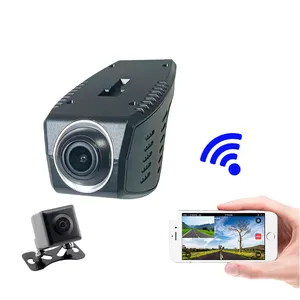 Dash Cam WIFI doppia fotocamera DVR per auto registrazione video 2K + 1080P ampio angolo di visione Dash Cam per auto