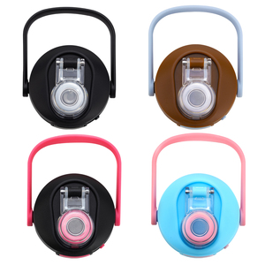 Biểu tượng tùy chỉnh đôi tường thép không gỉ nhiệt phòng tập thể dục thể thao cách điện chai nước với xử lý Nắp trực tiếp uống Matte flasks - Product Image 4