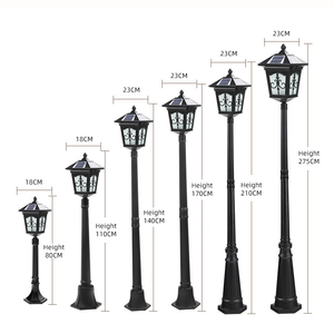 European Classic Solar Garden <strong>Light</strong> <strong>Vintage</strong> Antique Aluminum Outdoor Waterproof <strong>Street</strong> <strong>Light</strong> Garden <strong>Street</strong> Lighting - Product Image 1