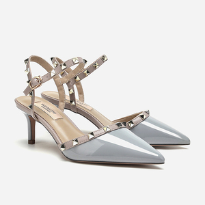 Fábrica al por mayor remache zapatos de tacón alto con tacón fino antideslizante cómodo puntiagudo suela plana <span class=keywords><strong>Liu</strong></span> Ding Mujer - Product Image 2