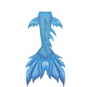 Traje de baño de cola de sirena grande para adultos con aleta, disfraces de sirena de playa con colas de sirena Monofin con aleta para mujer - Product Image 1