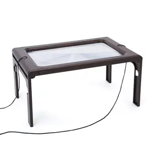 شاشة Led بلاستيكية قابلة للطي مقاس A5, شاشة Led مقاس A5 قابلة للطي مزودة بعدد 2.5X و 6 أضواء Led ، عدسة مكبرة للقراءة بدون استخدام اليدين - Product Image 3