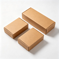 Boîte en carton kraft imprimée sur mesure, pliable, pour l'expédition et l'emballage, taille personnalisée