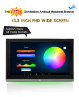 Layar TV Mobil Hiburan Kursi Belakang 4G11.6 Inch 4+64G 4K WIFI Android Headrest Monitor IPS Layar Sentuh Penuh untuk Universal