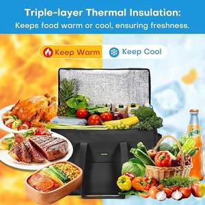 전문 등급 단열 쿨러 백 쌓을 수있는 디자인 오토바이 운반 기능 24L 용량 지퍼 클로저 - Product Image 5