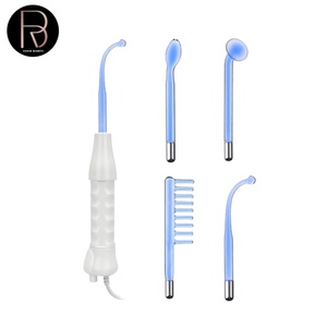 Appareil professionnel portatif de thérapie cutanée haute fréquence, prise US/IT, traitement de l'acné, baguette de lifting facial pour le visage et la tête - Product Image 1