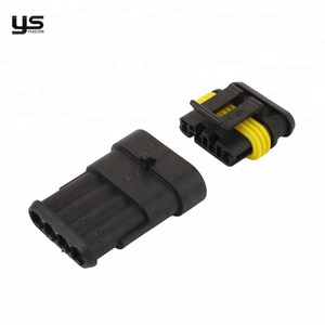 Otomotiv su geçirmez konnektör kiti 1 <span class=keywords><strong>2</strong></span> <span class=keywords><strong>3</strong></span> 4 Pin erkek dişi fiş Set tel koşum terminali araba motosiklet kamyon OEM için Set - Product Image 5