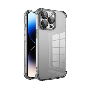 PESTON Airbag anti drop transparent bare machine touch soft protective cover mobile cell case for iphone 14 pro max phone case