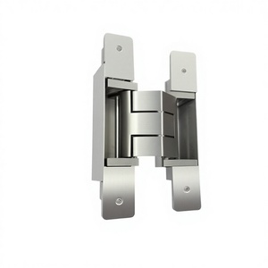 DOORPLUS RWD-9 Charnières de porte dissimulées robustes 3D réglables à 180 degrés en acier inoxydable moderne avec garantie de 3 ans - Product Image 1