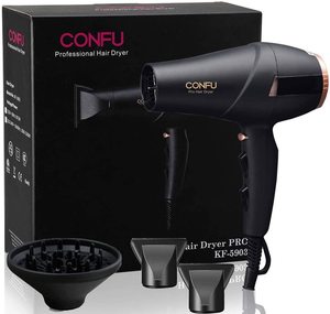 Máy sấy tóc chuyên nghiệp CONFU KF-5903 công suất cao, màn hình hiển thị, ion, tạo kiểu tóc điện, động cơ AC, nhiệt nóng, dùng cho khách sạn - Product Image 6